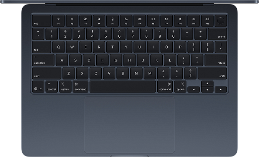 Ноутбук Apple MacBook Air 13 (M4, 2025) 16/256GB (MW123) US + гравировка (темная ночь)
